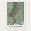 Massapequa Park, New York map print, the full design