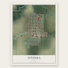 Titonka, Iowa map print, the full design