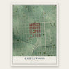 Easterwood, Maryland map print, the full design