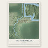 East Brooklyn, Illinois map print, the full design