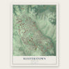 Reisterstown, Maryland map print, the full design