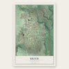 Brier, Washington map print, the full design