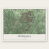 Spring Hill, Tennessee map print, the full design