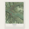 Eagle, Colorado map print, the full design