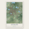 Grayslake, Illinois map print, the full design