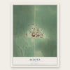 Sciota, Illinois map print, the full design