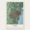 Mobile, Alabama map print, the full design