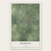 Wharton, Texas map print, the full design