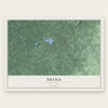 Diana, New York map print, the full design