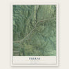 Tijeras, New Mexico map print, the full design