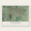Venetian Hills, Georgia map print, the full design