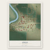 Oslo, Minnesota map print, the full design