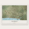 Seadrift, Texas map print, the full design