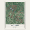 Lakewood, New Jersey map print, the full design