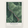 Whitesville, West Virginia map print, the full design