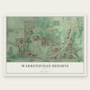 Warrensville Heights, Ohio map print, the full design