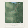 Walls, Mississippi map print, the full design