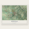Reidville, South Carolina map print, the full design