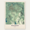 Williston, Vermont map print, the full design