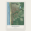 Manzanita, Oregon map print, the full design