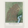 West Hempstead, New York map print, the full design