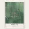 Muscotah, Kansas map print, the full design
