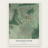 Orchard Knob, Georgia map print, the full design