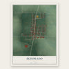 Eldorado, Ohio map print, the full design
