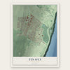 Tenafly, New Jersey map print, the full design