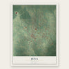 Jena, Louisiana map print, the full design