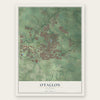 O'Fallon, Illinois map print, the full design