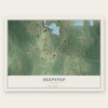 Deepstep, Georgia map print, the full design