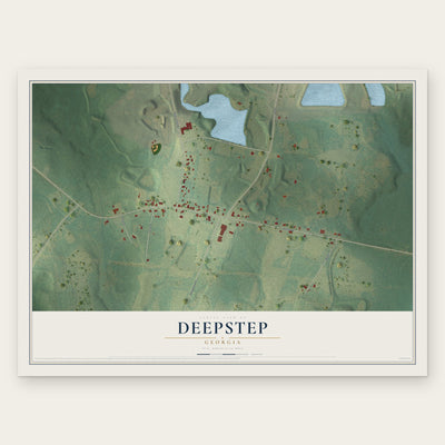 Deepstep, Georgia map print, the full design