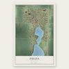 Fulda, Minnesota map print, the full design