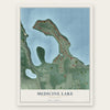 Medicine Lake, Minnesota map print, the full design