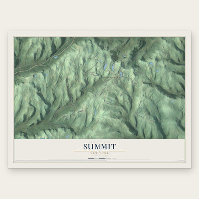 Summit, New York map print, the full design