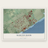 Marcus Hook, Pennsylvania map print, the full design