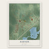 Barnum, Minnesota map print, the full design