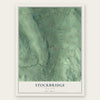 Stockbridge, New York map print, the full design
