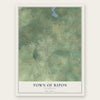 Town of Ripon, Wisconsin map print, the full design