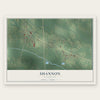Shannon, Mississippi map print, the full design