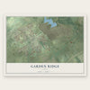 Garden Ridge, Texas map print, the full design