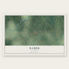 Ramer, Tennessee map print, the full design