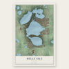 Belle Isle, Florida map print, the full design