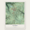 Altura, Minnesota map print, the full design