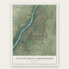 Los Ranchos de Albuquerque, New Mexico map print, the full design