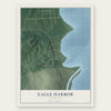 Eagle Harbor, Maryland map print, the full design