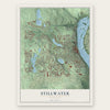 Stillwater, Minnesota map print, the full design