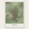 Senath, Missouri map print, the full design