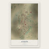 Anson, Texas map print, the full design